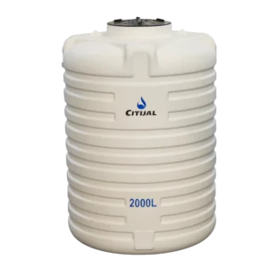 CISTERNA CITIJAL VERTICAL USO RUDO BLANCA 2,000 L